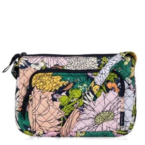 New Unused - Vera Bradley Little RFID Hipster Crossbody Purse - Bloom Boom